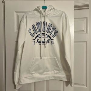 White Cowboys Football Hoodie